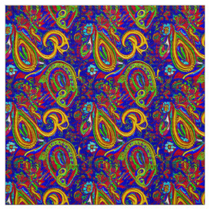 Contemporary Paisley Fabric Design Tyg