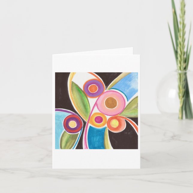 Contemporary People Art Notecard Tack Kort (Framsida)