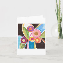 Contemporary People Art Notecard