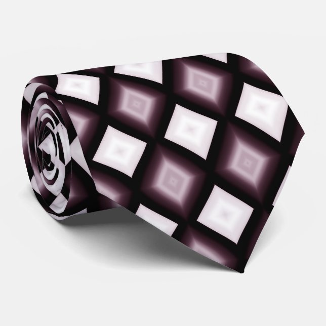 Contemporary Plum Red Diamond Mönster Slips (Rullad)