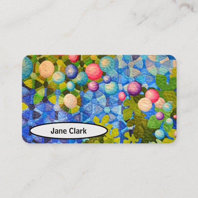 Contemporary Quilting Visitkort (Framsida)