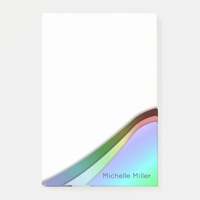 Contemporary Rainbow Post-it Block (Framsida)
