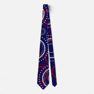 Contemporary Red White Fireworks på Blue Slips