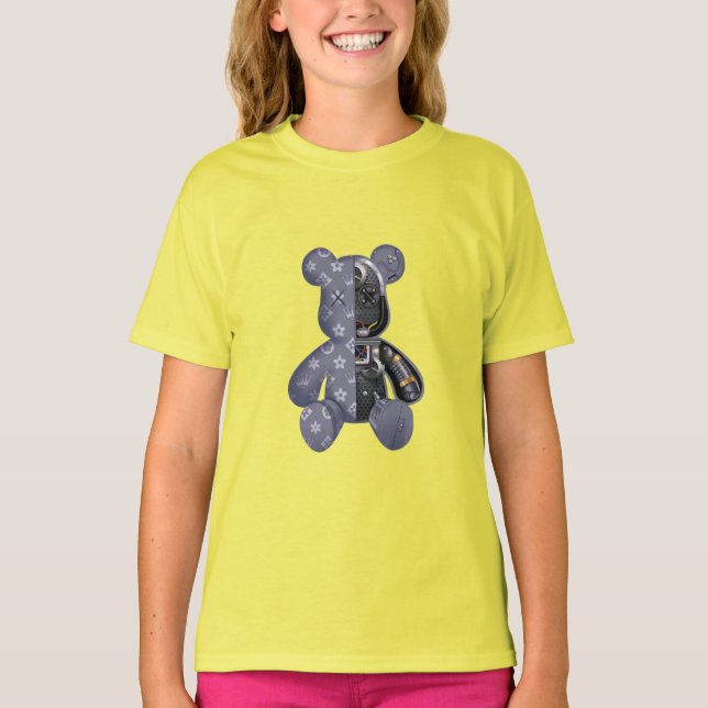 Contemporary Robot Bear T Shirt (Framsida)