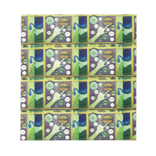 Contemporary Roligt Mosaic Art-utskrift - en lekfu Anteckningsblock