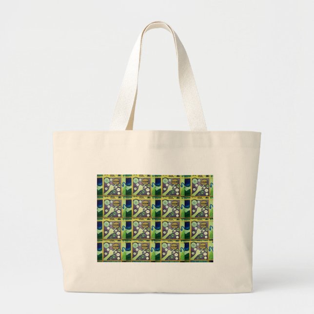 Contemporary Roligt Mosaic Art-utskrift - en lekfu Jumbo Tygkasse (Framsidan)