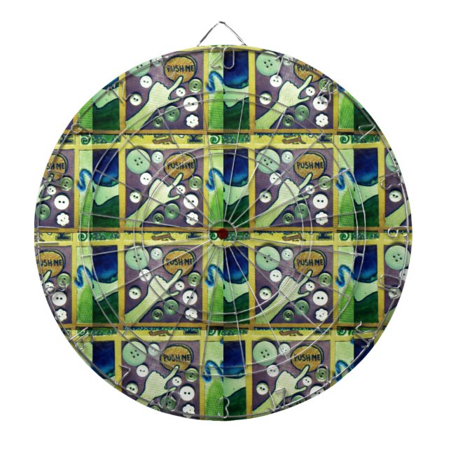 Contemporary Roligt Mosaic Art-utskrift - en lekfu Piltavla (Framsidan)