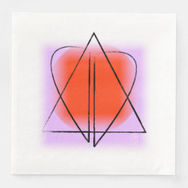 Contemporary Star of David/Heart Pappersservett