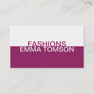 Contemporary Stil (fuchsia) Visitkort
