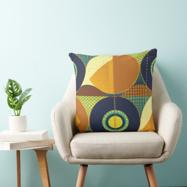 Contemporary Stil Geometric Mönster i mitten av år Kudde (Stol)