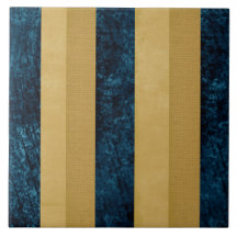 Contemporary, stripe Royal Blue, Guld, Butterkräm