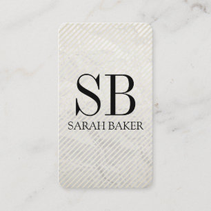 Contemporary Struktur Monogram och Rand Visitkort