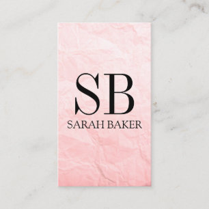 Contemporary Struktur Monogram och Rand Visitkort