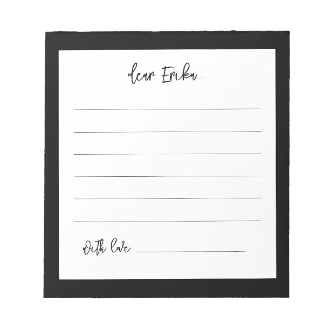 Contemporary svart Kapsel 1:a födelsedagen Anteckningsblock (Framsida)