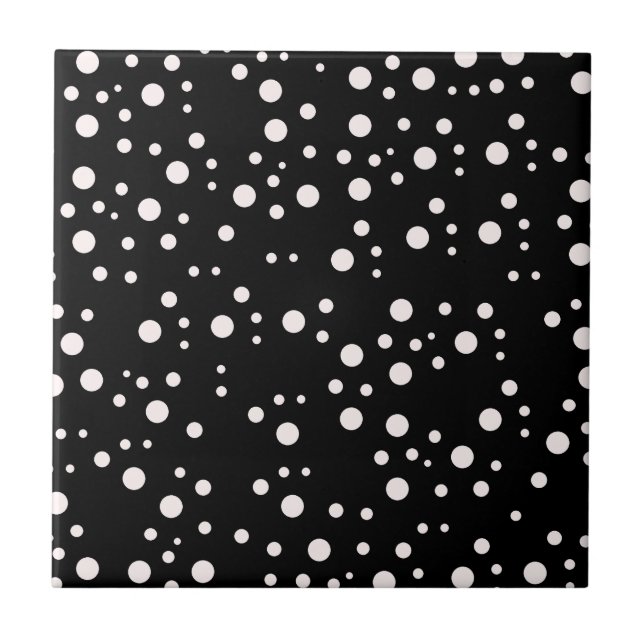 Contemporary, svart keramiska plattor med vit deka kakelplatta (Framsidan)