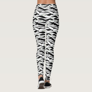 Contemporary Svartvitt Leggings
