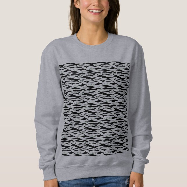Contemporary Svartvitt T Shirt (Framsida)