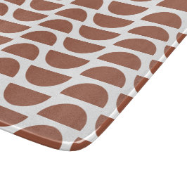 Contemporary Terracotta Abstrakt Geometric Print