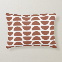 Contemporary Terracotta Abstrakt Geometric Print