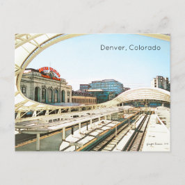 Contemporary Titta på Union Station, Denver, CO #4 Vykort