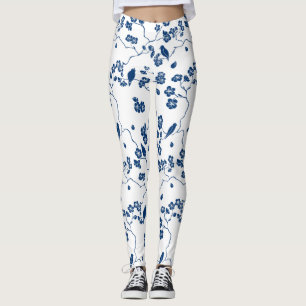 Contemporary Toile Birds & Blommigts Leggings