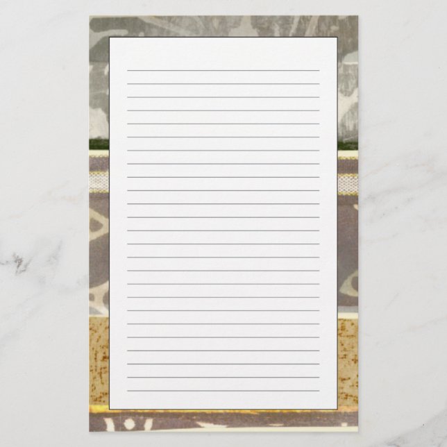 Contemporary Tribal Mönster-målning Brevpapper (Framsida)