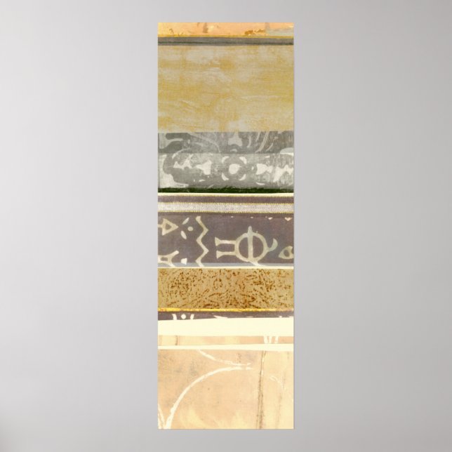 Contemporary Tribal Mönster Painting Poster (Framsidan)