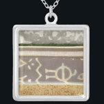 Contemporary Tribal Mönster Painting Silverpläterat Halsband<br><div class="desc">En contemporary mönster-målning som blandar betong med abstrakten. Många-panelerna lagrar färg bredvid varandra och berättar en komplex historia. Det skulle ge en underbar gåva till en älskad person!</div>
