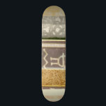 Contemporary Tribal Mönster Painting Skateboard Bräda 21,5 Cm<br><div class="desc">En contemporary mönster-målning som blandar betong med abstrakten. Många-panelerna lagrar färg bredvid varandra och berättar en komplex historia. Det skulle ge en underbar gåva till en älskad person!</div>