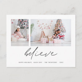 Contemporary Tro 2-foton under julen Vykort