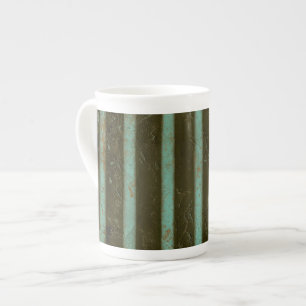 Contemporary Turquise Luft Grate Benporslin Mugg