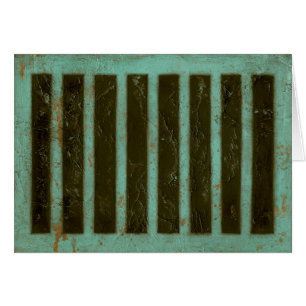 Contemporary Turquise Luft Grate Hälsningskort