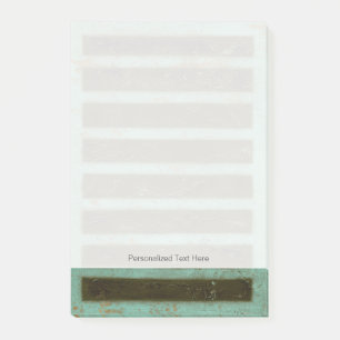 Contemporary Turquise Luft Grate Post-it Block