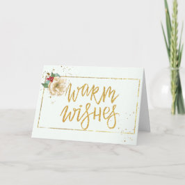 Contemporary Vattenfärg Magnolia-jul Kort