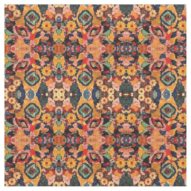 Contemporary vattenfärg, Tapestrydesign Tyg (Närbild)