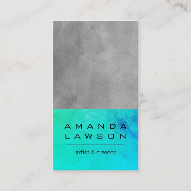 Contemporary Vattenfärgsrunge (möte) Tidsbeställning Kort (Framsida)