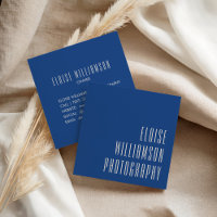 Contemporary Vibrant Cobalt Typografi