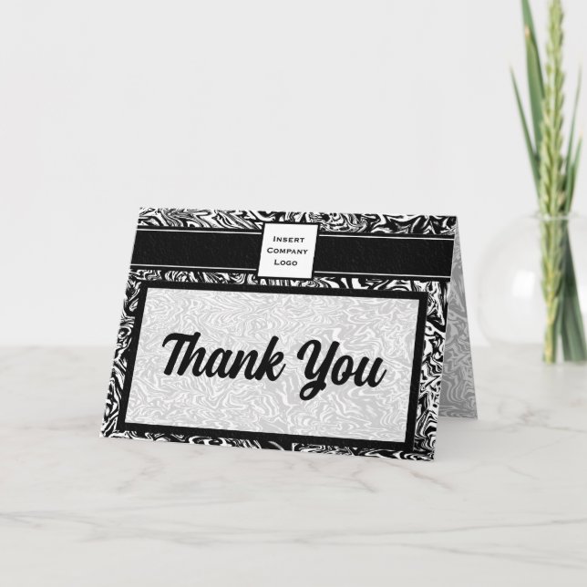 Contemporary Vinkarare i Tacken Black Logotyp Tack Kort (Framsida)