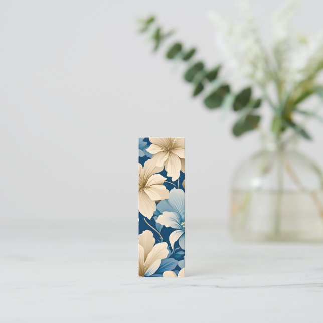 Contemporary Waldorf Blommönster Art Bookmark (Stående Fram)