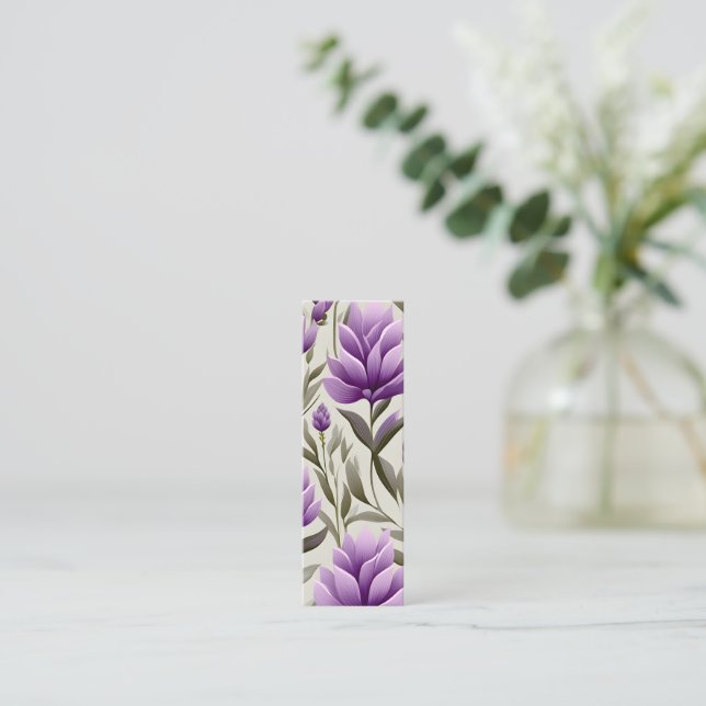 Contemporary Waldorf Blommönster Art Bookmark (Stående Fram)