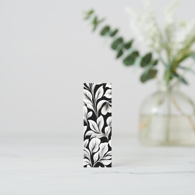 Contemporary Waldorf Löv Mönster Art Bookmark (Stående Fram)