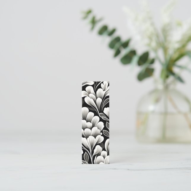 Contemporary Waldorf Löv Mönster Art Bookmark (Stående Fram)