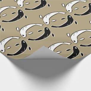 Contemporary Yin och Yang-fisk Presentpapper