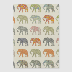 Contemporaryn Elephant Colorful Animal Mönster