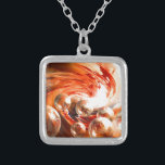 Contemporaryns Abstrakt Silverpläterat Halsband<br><div class="desc">Contemporary abstrakt av Serdar Hizli</div>