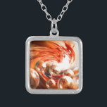 Contemporaryns Abstrakt Silverpläterat Halsband<br><div class="desc">Contemporary abstrakt av Serdar Hizli</div>