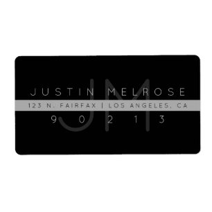 Contemporaryns adressetikett för returadress Sva Fraktsedel