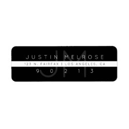 Contemporaryns adressetikett för returadress | Sva Returadress Etikett