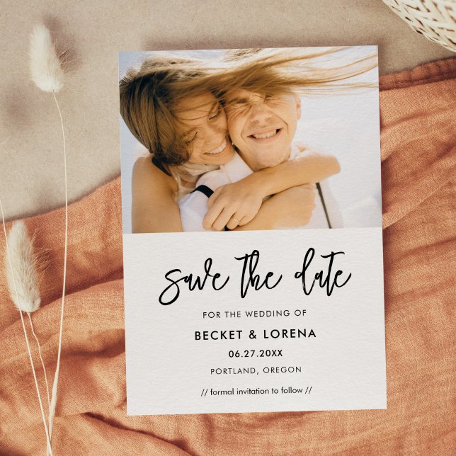 Contemporaryns moderna foto spara datumet (Skapare uppladdad)