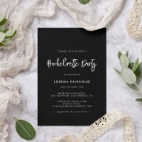 Contemporaryns moderna svarta Bachelorette-parti